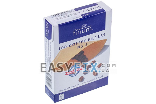 Фильтр бумажный №2 Finum для капельной кофеварки (100шт)