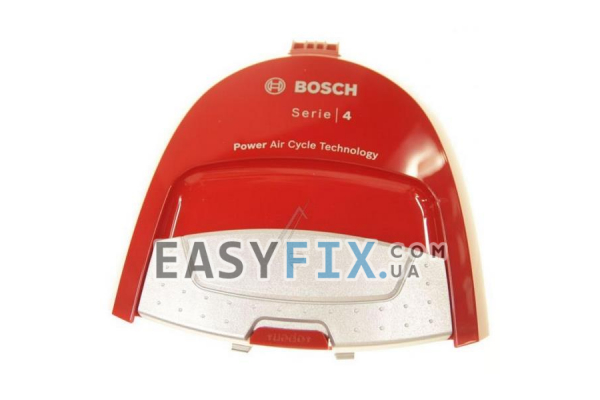 Крышка контейнера для пыли пылесоса Bosch 10014671 красный