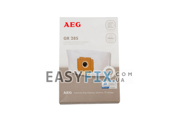 Набір з 4 синтетичних мішків для пилососа AEG FILTERO AEG 01 Extra