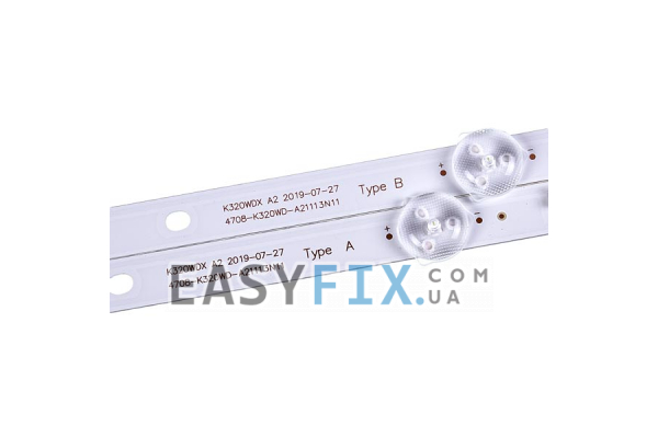 Комплект LED підсвітки K320WDX A2 4708-K320WD-A2113N11 для телевізора 32''