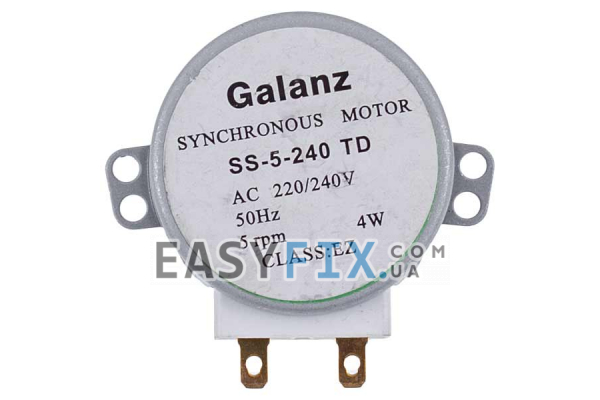 Galanz SS-5-240-TD Двигун піддона 4W 220V для мікрохвильової печі