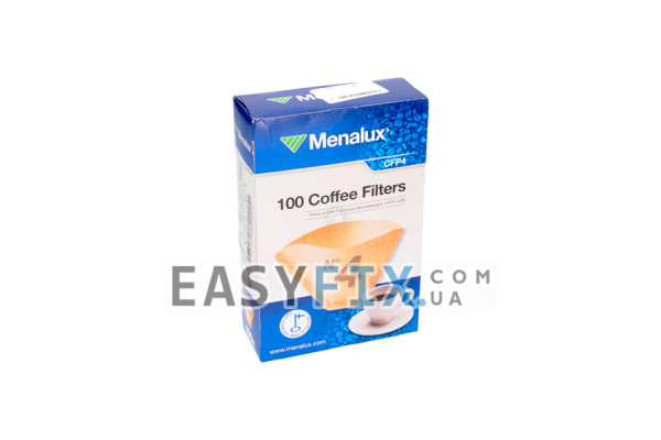 Фильтр бумажный №4 (100шт) CFP4 Menalux 900256314 для капельной кофеварки Electrolux