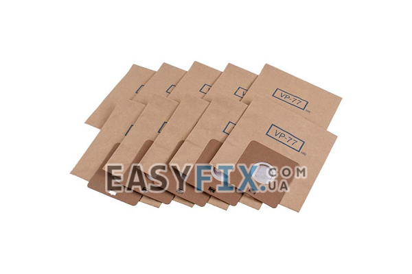 Комплект мішків паперових VP-77 (10 шт) для пилососа Samsung DJ97-00142A