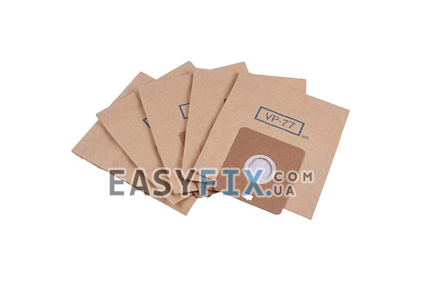 Комплект мішків паперових (5 шт) VP-77 для пилососа Samsung DJ97-00142A