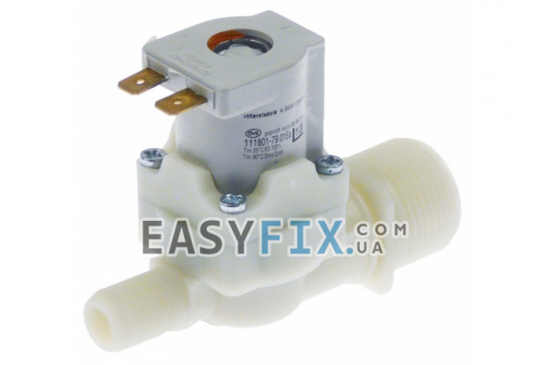 Клапан электромагнитный подачи воды для пароконвектомата Interelektrik 370688 1WAY/180/13,5mm 220-240V AC
