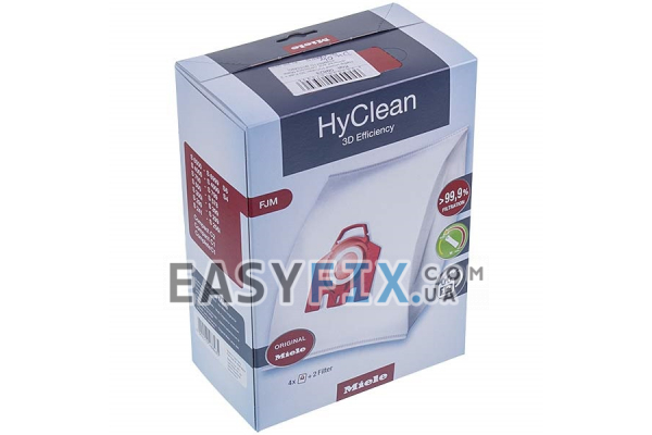 Набір мішків мікроволокно HyClean+2 фільтра для пилососа Miele S4, S6 FJM 9153490