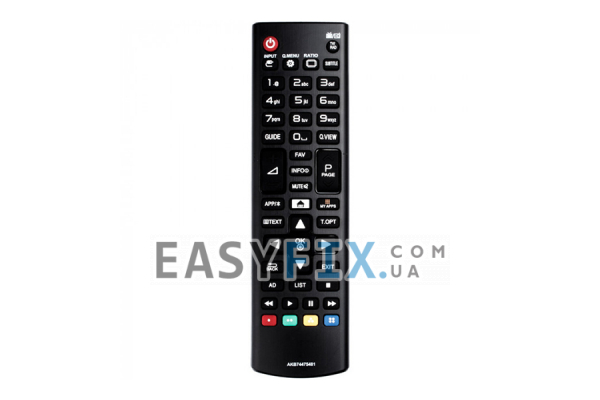 Пульт дистанційного керування для телевізора LG AKB74475481 SMART TV