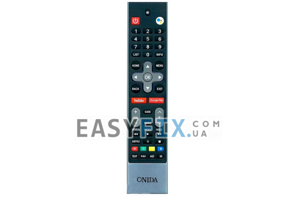 Пульт дистанційного керування 43E6A для телевізора ONIDA  