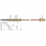 Термоэлемент M9x1 термопара для газового оборудования Baron, Angelo Po, SIT