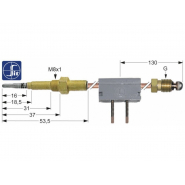 Термоелемент M9x1 термопара для газового крана, з контактами на термостат