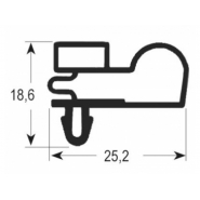 Ущільнення дверей резинка для холодильного стола Desmon TSB2, 416x615мм. проф.9010