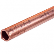 Труба мідна 1м 1/4'' (D=6mm, бухта 50м) Halcor (продаж кратний 5м)